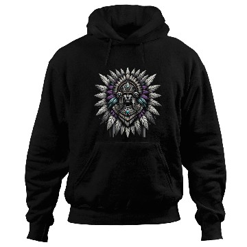 Discover Aztec Warrior Mask with Tribal Art and Ancient Hoodies