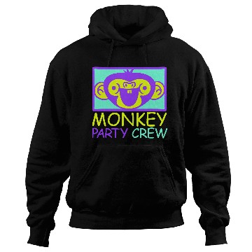Discover Monkey Chimpanzee Party Animals Crew Team Friends Hoodies
