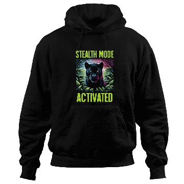 Discover Stealth Mode Activated Panther Jungle Animal Lover Hoodies