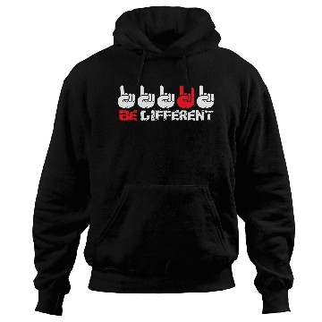Discover 5 Be Different Heavy Metal Hard Rock Hand Gestures Hoodies