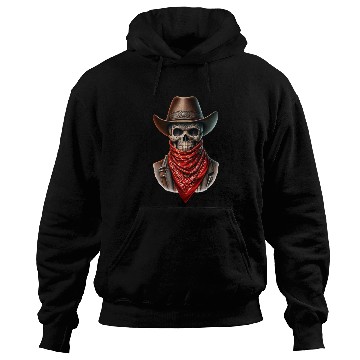 Discover Outlaw Cowboy Skull Hoodies
