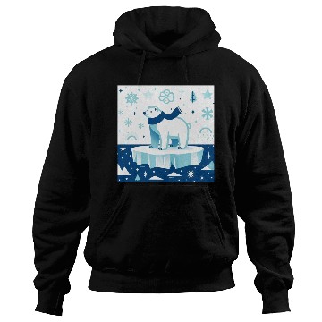 Discover Polar Bear in Winter Wonderland Hoodies