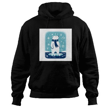 Discover Polar Bear on Ice Floe Hoodies