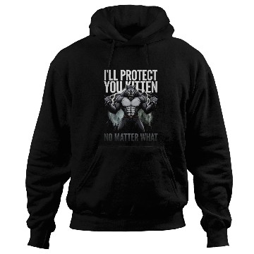 Discover I'll Protect You Kitten Alpha Wolf Hoodies
