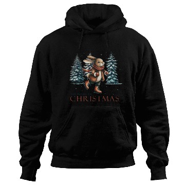 Discover Squirrel Skating: Waiting for Christmas Fun Hoodies