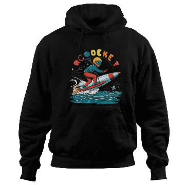 Discover Hoodies/ Hoodies "Rocket Surfing" logo design