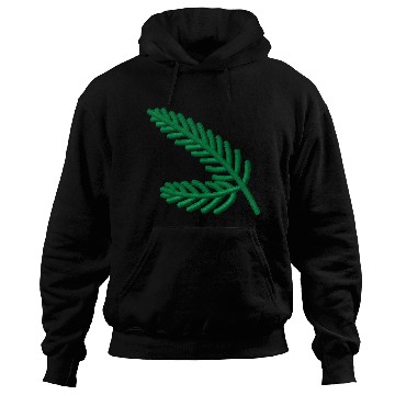 Discover Fir branches embroidered Hoodies