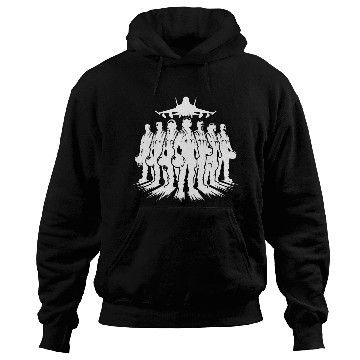 Discover Air Force Pilots Cool Airplane Portrait Hoodies