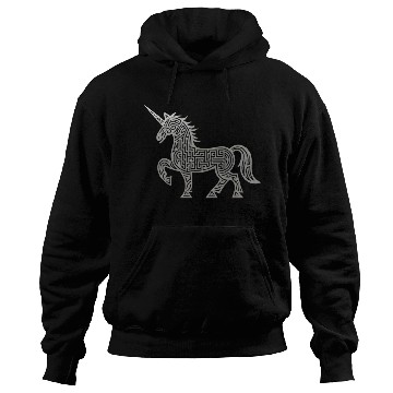Discover Celtic Unicorn Line Art Tattoo Hoodies