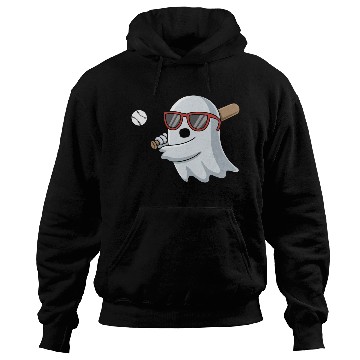 Discover Halloween Ghost Baseball Player Hoodies