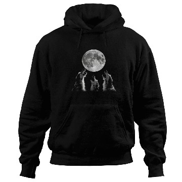 Discover Irish Wolfhound Dog Howling Moon Hoodies