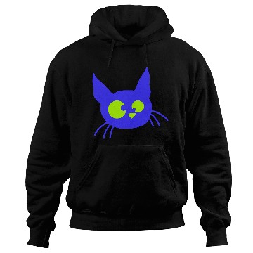 Discover Crazy Cat Squinting Funny Eyes Grimace Fun Cartoon Hoodies