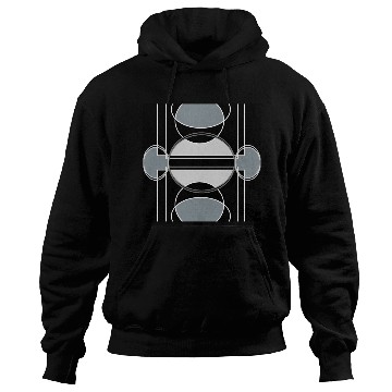 Discover Black and grey geometric design Hoodies