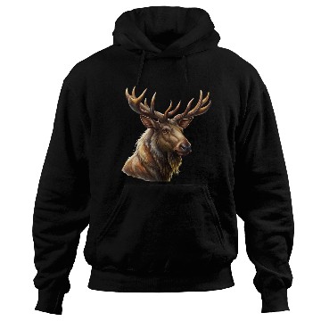Discover Elk head with antlers Hoodies