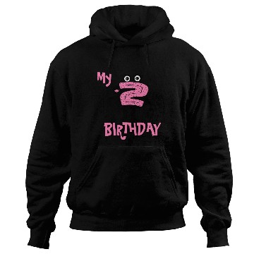 Discover Funny pink number two for birthdays Hoodies