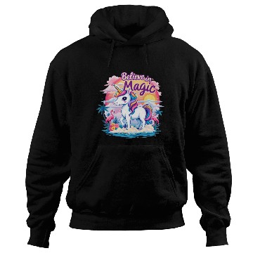 Discover Believe In Magic Unicorn Fantasy Adventure Hoodies