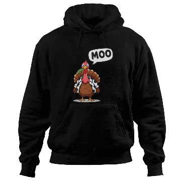 Discover turkey moo funny thanksgiving Hoodies