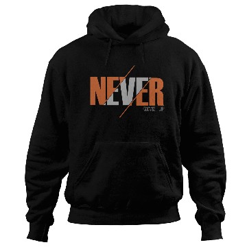 Discover never give up Abstract experimental typography Hoodies