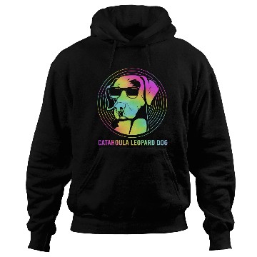 Discover Funny Catahoula Leopard Dog With Sunglasses Hoodies