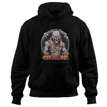 Discover Halloween Werewolf Pumpkin Hoodies