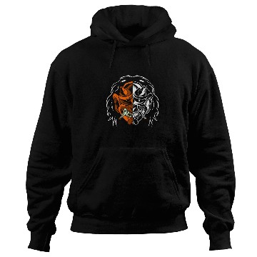Discover Dual Oni Demon Mask Ninja Samurai Hoodies