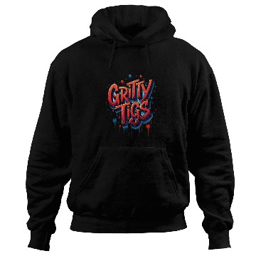 Discover Gritty Tigs: Bold Typography Meets Urban Edge Hoodies
