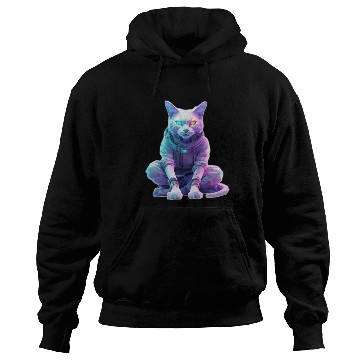 Discover Futuristic Cyberpunk Cat Hoodies