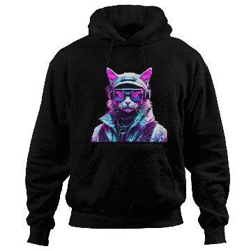 Discover Mystical Cyberpunk Bad Cat Hoodies