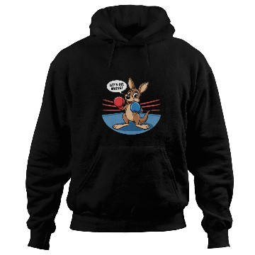 Discover The kangaroo is in a boxing pose Hoodies