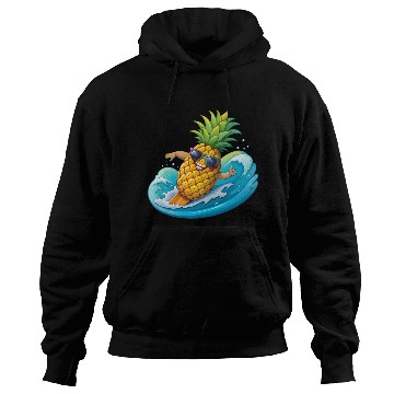 Discover Pineapple Surfer Hoodies