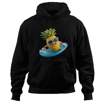 Discover Pineapple Surfer Hoodies