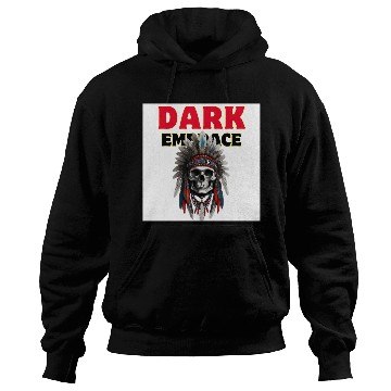 Discover Dark Embrace Skull - Tribal Gothic Art Hoodies