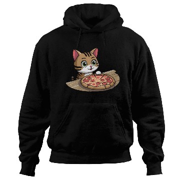 Discover Pizza lover cat Hoodies