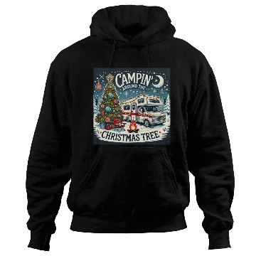 Discover campin around christmas tree final correct Hoodies