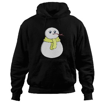 Discover Snowman wearing a yellow scarf Hoodies