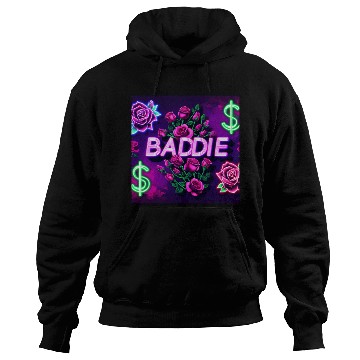 Discover BADDIE in Neon Pink Hoodies
