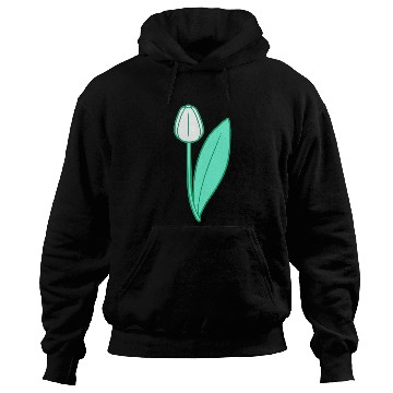 Discover White Tulip Beautiful Flower Pretty Spring Summer Hoodies