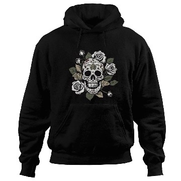 Discover Mystic Floral Skull Design Hoodies