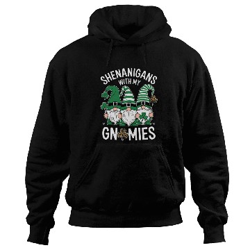 Discover St Patricks Day Lucky Shamrock Leopard Gnomes Hoodies