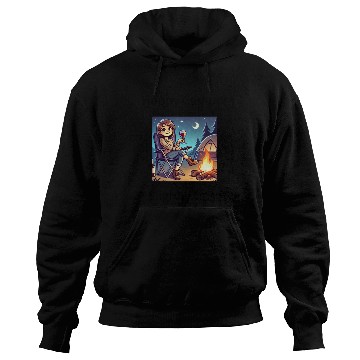 Discover Happy camper slightly tipsy design Hoodies
