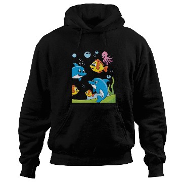 Discover Dolphins and Friends Hoodies