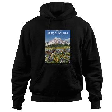 Discover Mount Rainier Paradise Meadows Hoodies