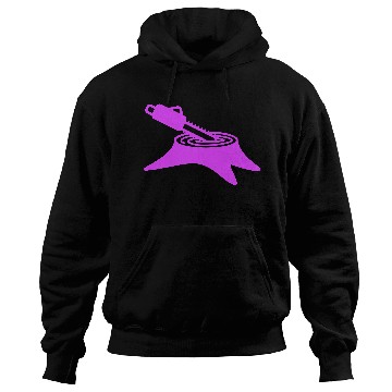 Discover Chainsaw Tree Felling Lumberjack Forest Stump Wood Hoodies