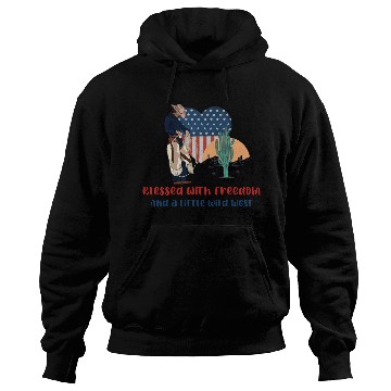 Discover Blessed with Freedom and a little Wild West Hoodies