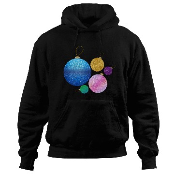 Discover Xmas multicolor glisser balls ornement Hoodies