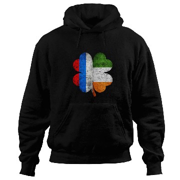 Discover Russian Irish Shamrock Russia Ireland Flag Hoodies