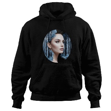 Discover Beautiful woman combined with a forest scene Hoodies