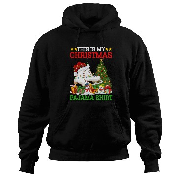 Discover Ice Skating Christmas Tree Lights Hoodies