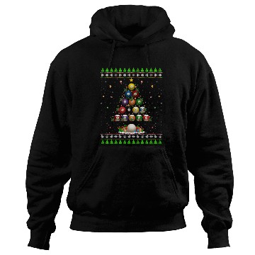 Discover Billiard Ball Christmas Tree Hoodies