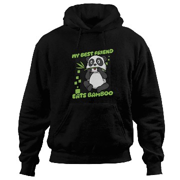 Discover My Best Friend Eats Bamboo Panda Bear Friend Hoodies